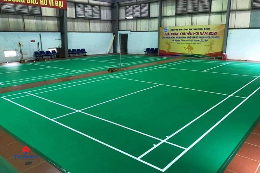 Thi công Sơn sân cầu lông tại Vinh Nghệ An